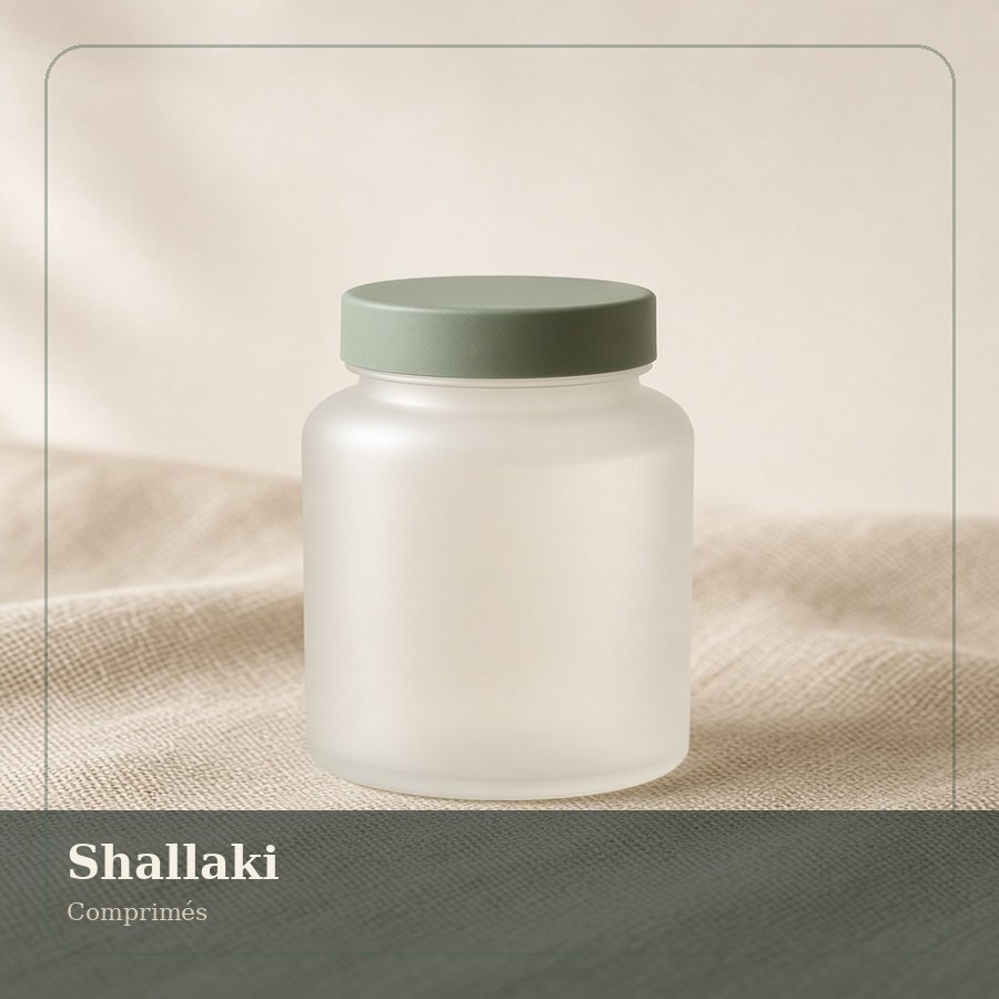 Planche illustrative de la préparation Shallaki, forme Comprimés, sans marque déposée